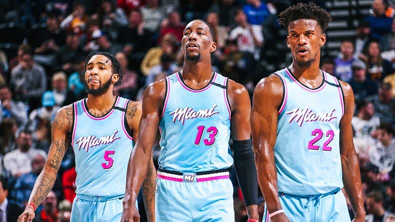 nba迈阿密热火队城市版22号巴特勒球衣韦德阿德巴约希罗西海岸篮球服