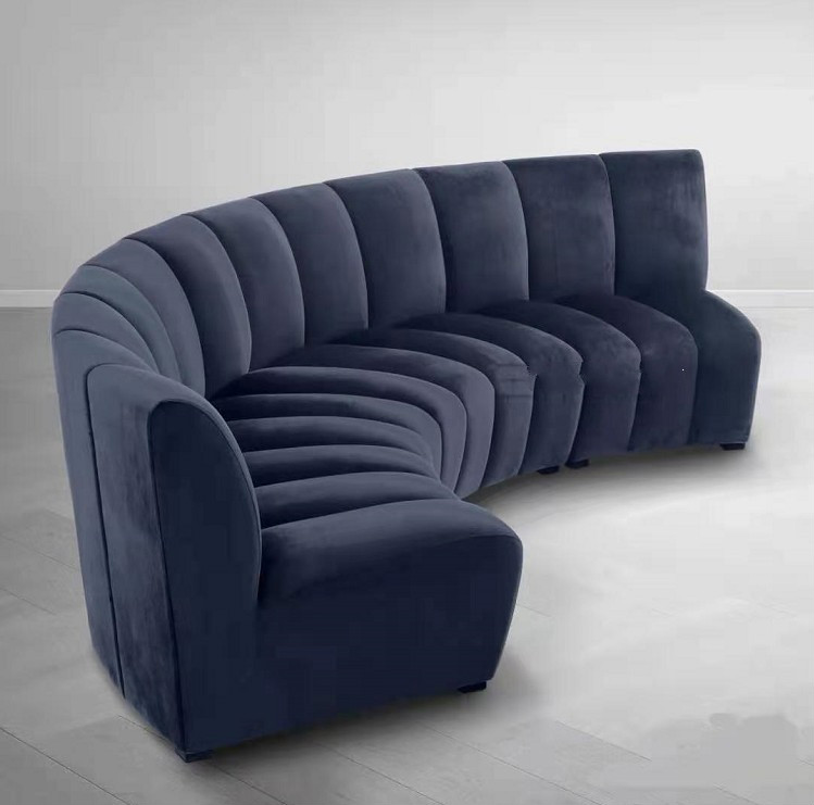 半圆形沙发 北欧新款异形沙发美容院大堂圆弧形沙发现代酒店会所半圆