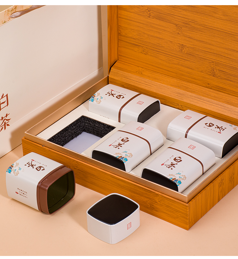 安吉白茶包装盒空礼盒半斤礼品盒茶叶盒空盒白茶散茶茶叶盒子【图片