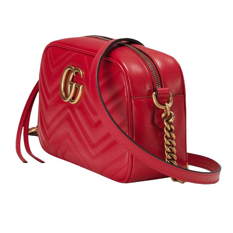 【精品】gucci古驰红色大号marmont相机包 红色 24*13*7【图片 价格