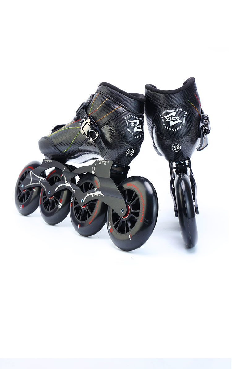 2022新款极速轮滑鞋速滑鞋竞速大轮速度碳纤维溜冰鞋成人男女儿童上鞋