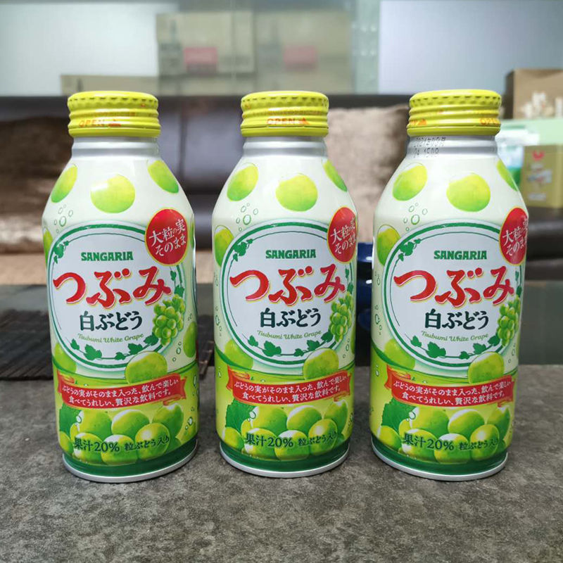 宓蝶日本大昌牛丼汁日本进口sangaria三佳利白葡萄大粒果肉果汁果味