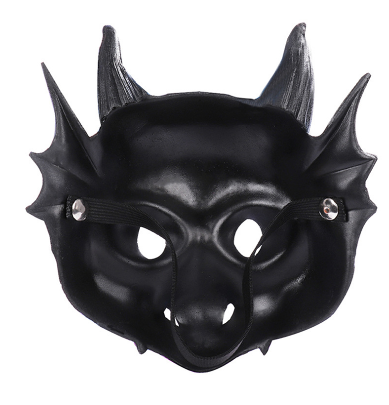 化妆舞会龙儿童面具卡通可爱恐龙面罩怪兽动物脸谱表演出假面全脸