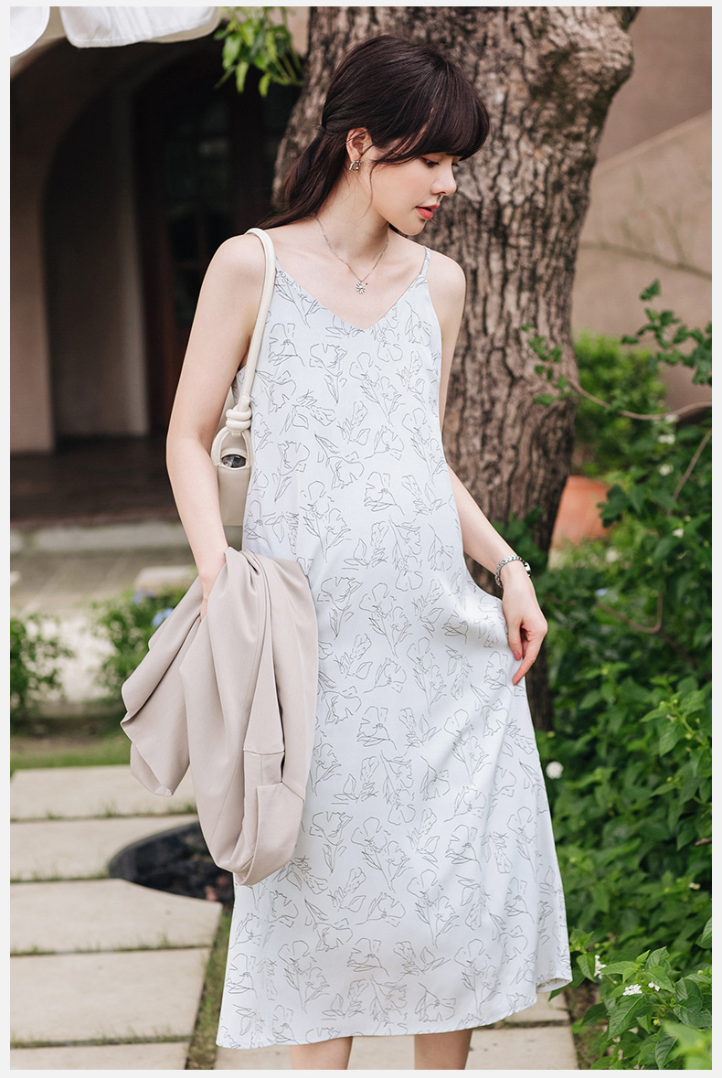 米度丽孕妇连衣裙春秋款吊带裙时尚长裙打底裙孕妇装秋装秋季裙子