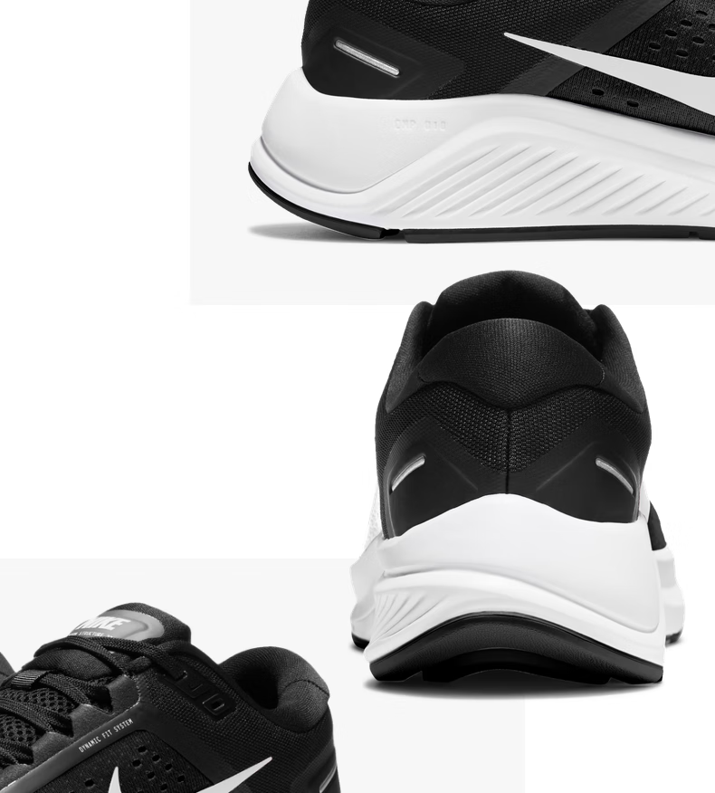 耐克(nike)air zoom structure 23女子跑步鞋透气缓震运动休闲 001黑