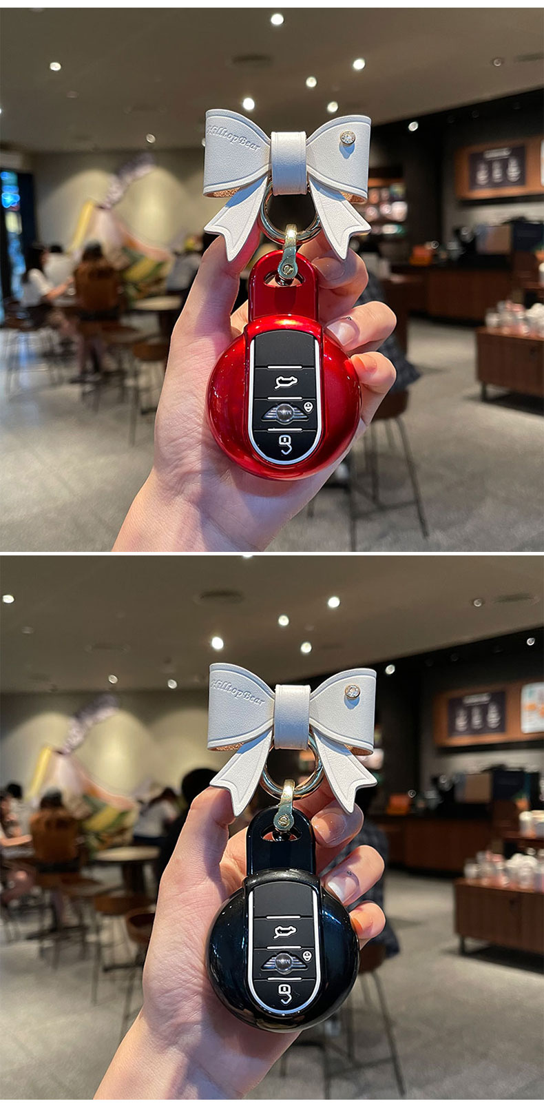 专用宝马迷你mini钥匙套countryman包cooper车钥匙扣f54f55f56壳 宝马