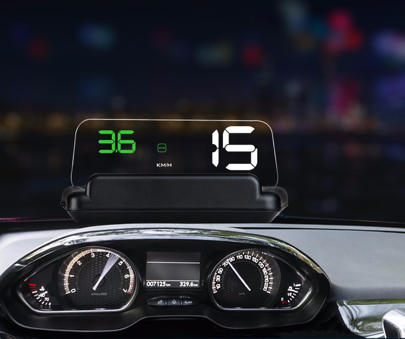 唯颖车载hud抬头显示器多功能高清数字速度汽车通用悬浮投影仪obd行车
