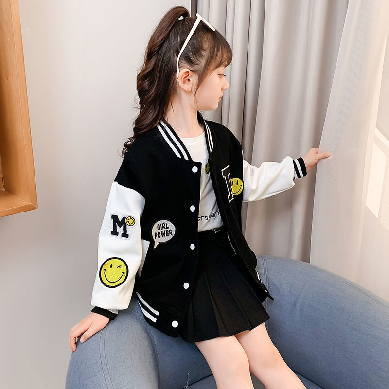花音畔品牌童装女童外套中童女装儿童棒球服大童秋冬装秋季服装女孩子