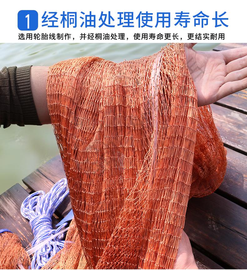 大飞盘式撒网圆盘渔网抛网手撒手抛网鱼网抓扑捕鱼易抛旋网甩神器