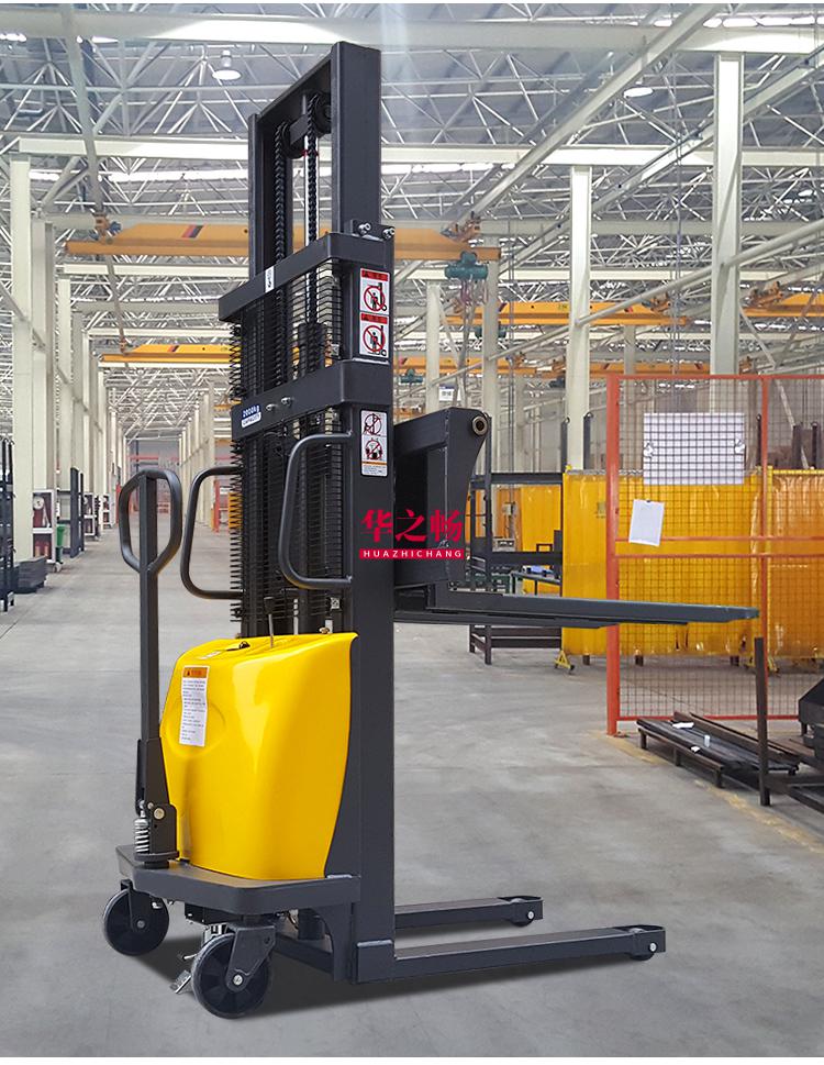 电动叉车液压升高升降1吨2t电瓶全电动搬运小型半电动堆高车定制步行