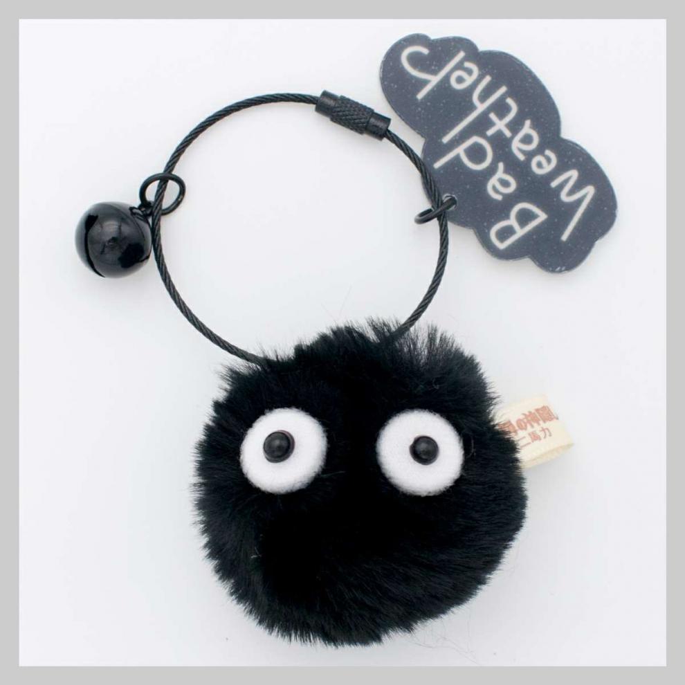 新品龙猫公仔挂件钥匙扣千与千寻小煤球书包包挂件龙猫公仔日系小煤球