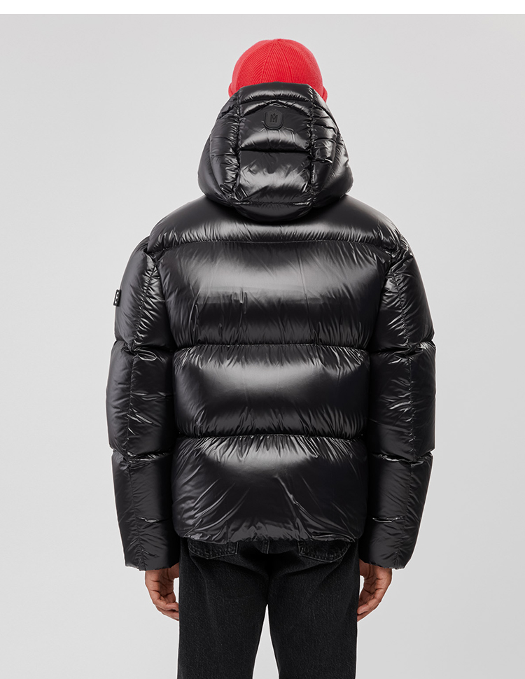 mackage男士 kent亮面短款可拆卸连帽宽松防水羽绒服面包服秋冬时尚