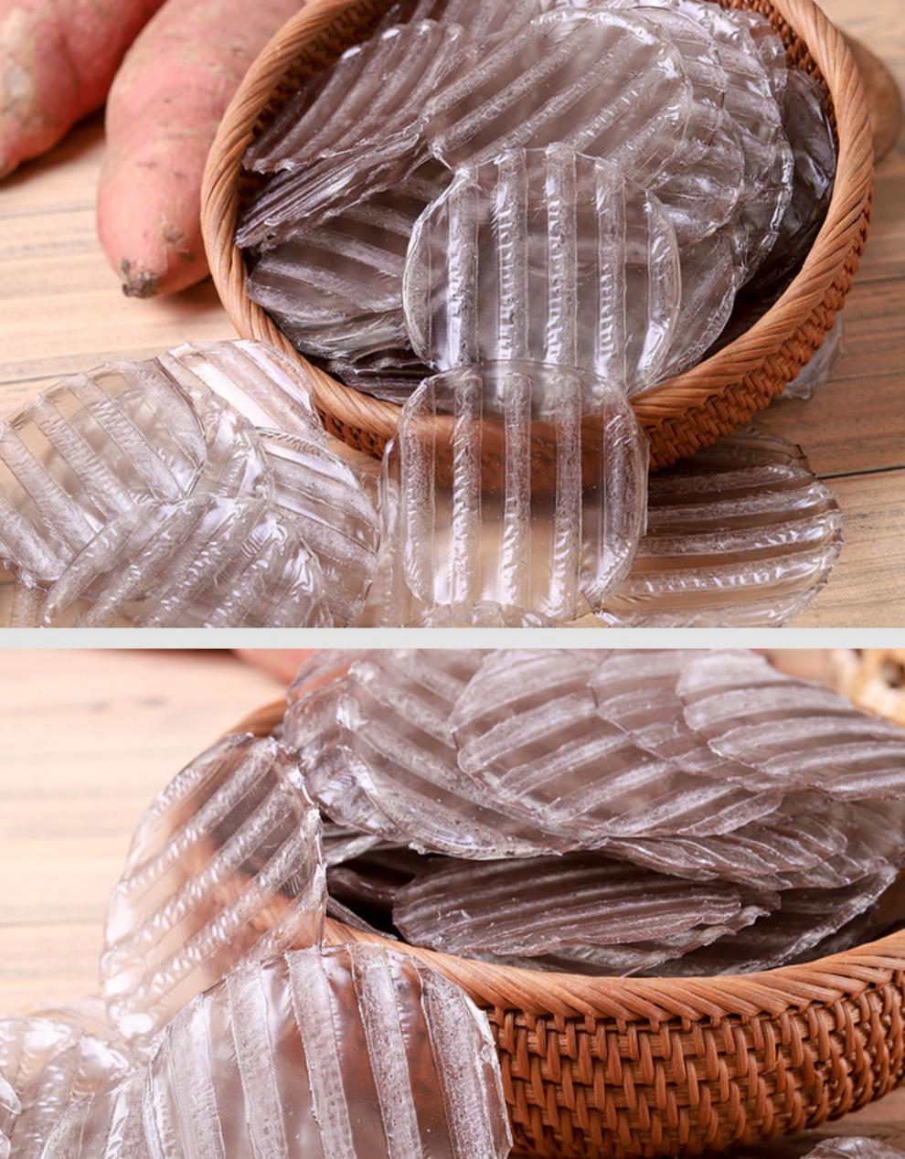 山东特产红薯迷你小粉皮2斤山东土特产手工纯正宗地瓜番薯红苕大拉皮