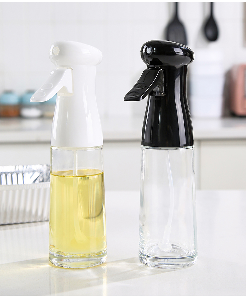 鹿凌青喷油瓶厨房家用食用油空气炸锅喷油壶喷雾化玻璃按压油喷壶喷油