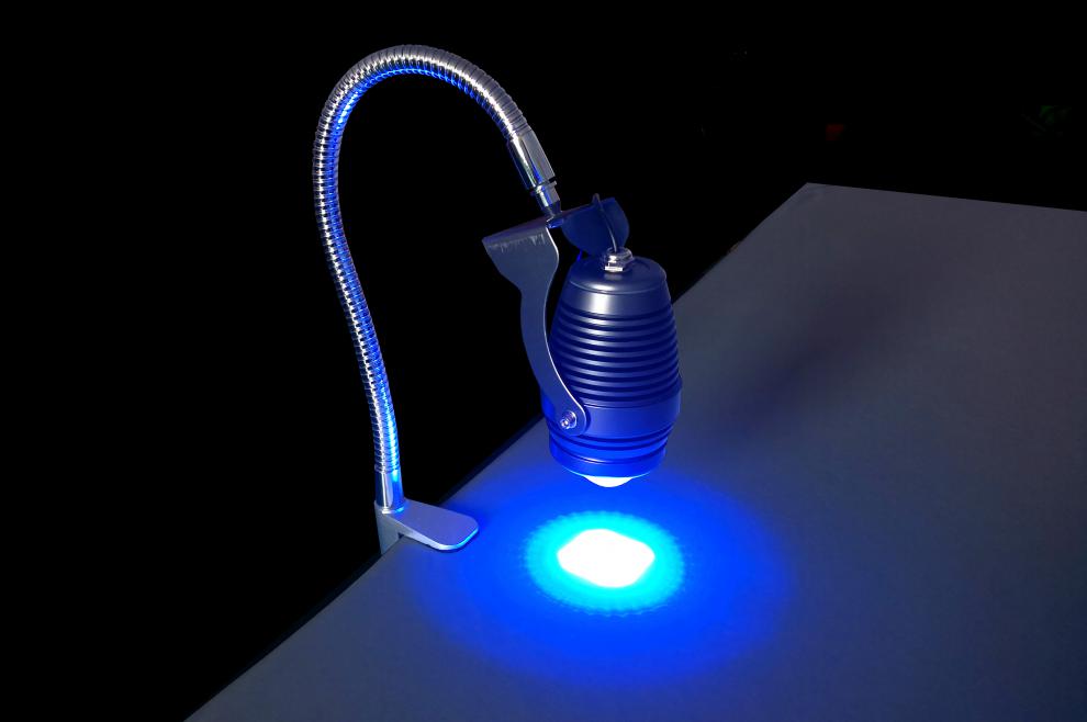 高能量uv固化灯大功率紫外线灯超聚光无影胶光学固化光源 10w大鱼眼