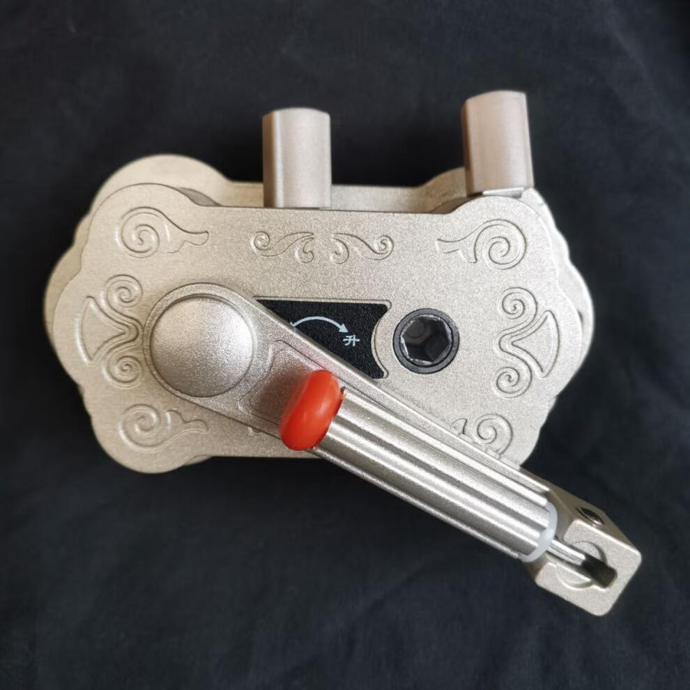 晒衣架手柄晾衣架摇手晾晒架晾衣杆通用配件香槟金祥云款孔距135cm