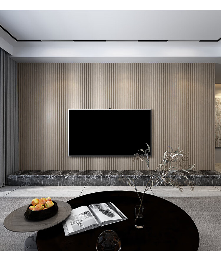 格栅板背景墙实木格栅板电视背景墙长城板护墙板装饰板格珊条生态木木