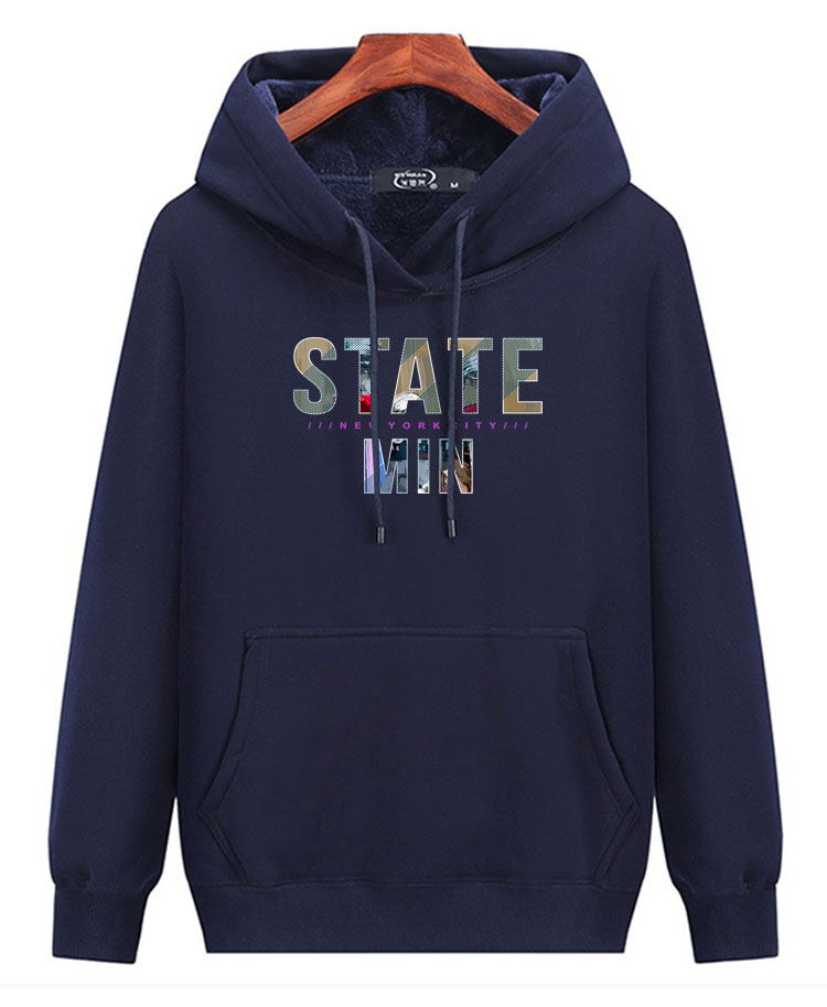 polo保罗轻奢品牌男装2021新款卫衣男秋冬季连帽加厚上衣加绒套头帽衫