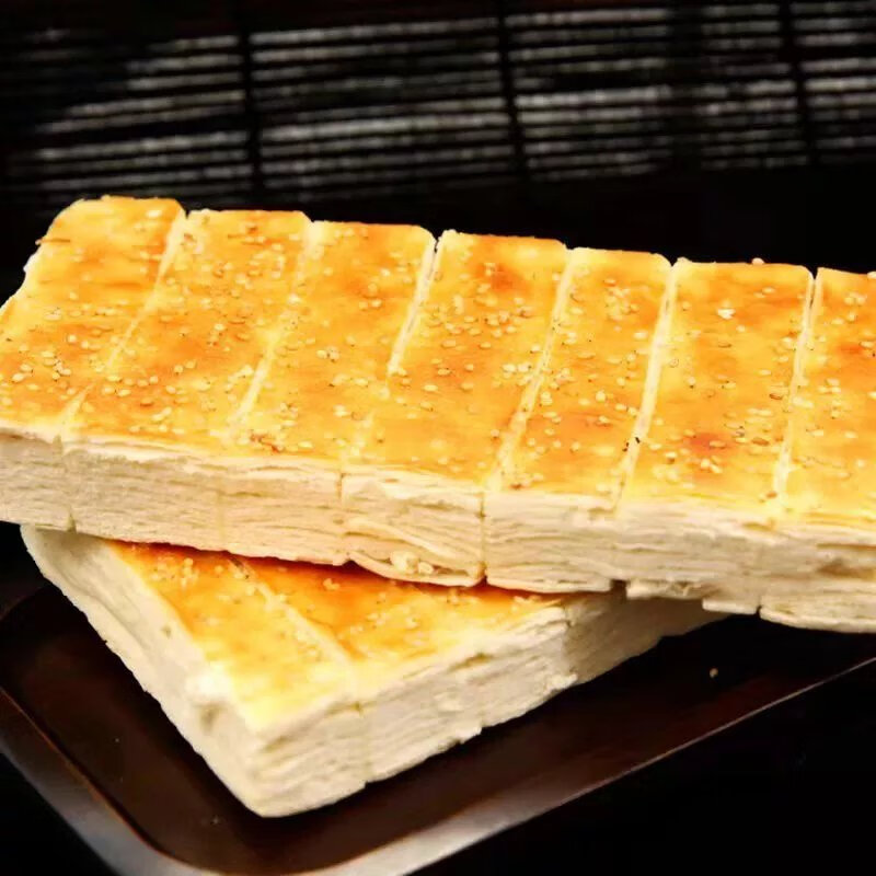 山东芝麻千层饼特色烧饼烤排火烧肉夹馍千层饼营养早餐面食 香酥千层