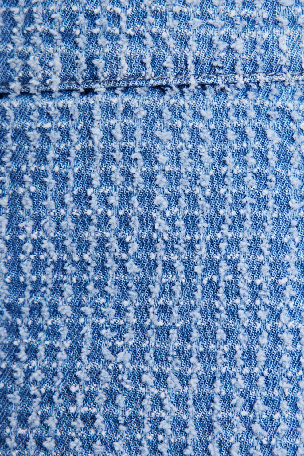 ur2021夏季女装法式气质立领衬衫袖拼接宝藏连衣裙wg11sbnn2000 蓝色