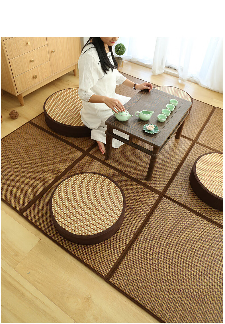 新款蒲团坐垫禅修打坐垫子日式榻榻米藤座垫飘窗台垫圆形加厚拜佛跪垫