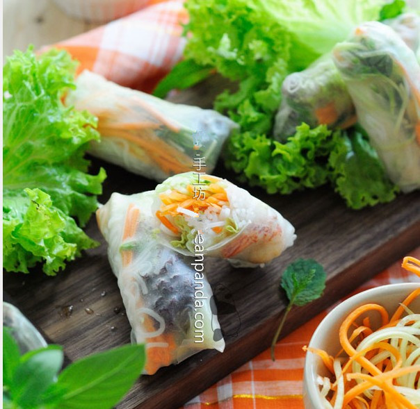 ricepaper越南春卷皮米纸米皮safoco炸春卷轻食水晶米纸套餐包装小袋