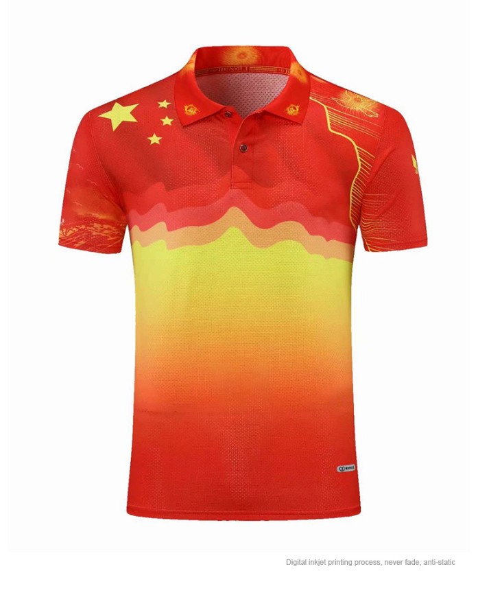 阿欧迩中国队羽毛球服套装男女国服乒乓球服运动团体出场体操衫短袖速