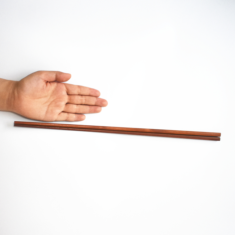 加长筷子红檀木防烫捞面火锅油炸超长加粗炸油条商用的家用铁木筷红檀