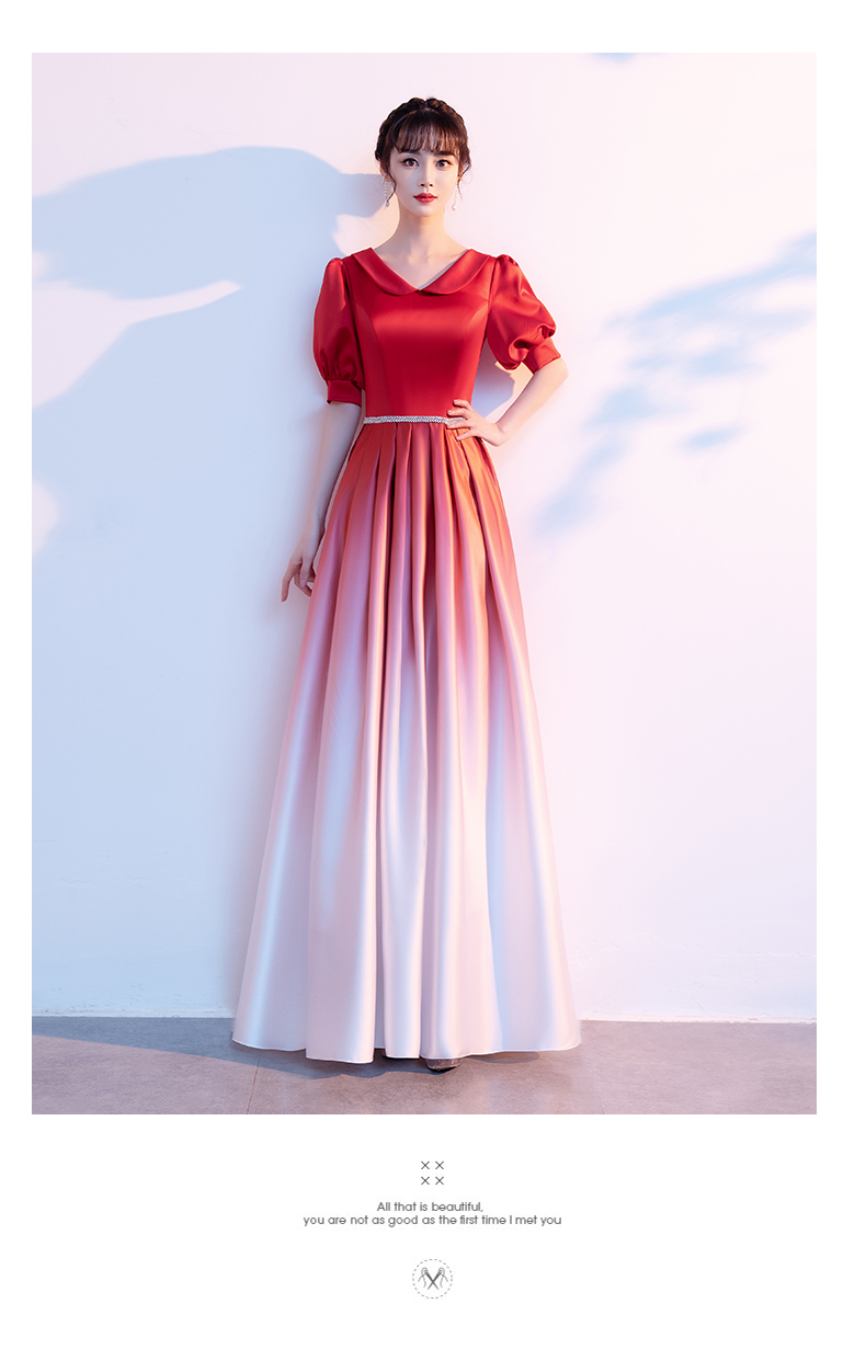 丽佰昕红色大合唱团演出服女长裙建党爱国红歌比赛服装中学生朗诵晚