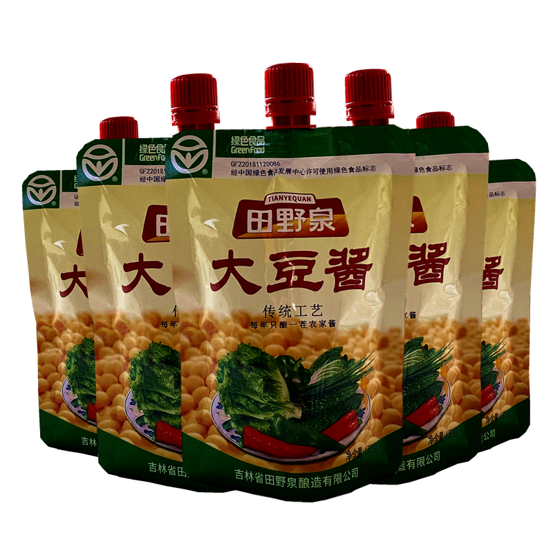田野泉大豆酱130g袋传统调味酱东北手工传承酱料正宗东北大酱田野泉