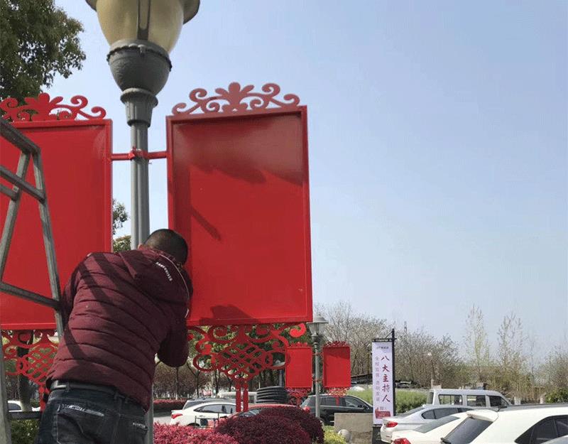 灯杆广告牌路灯广告灯杆灯箱电杆广告道旗灯杆旗路广告