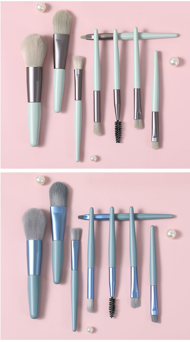 精品直发化妆刷套装全套软毛高颜值初学者ins眼影刷子化妆工具粉底美