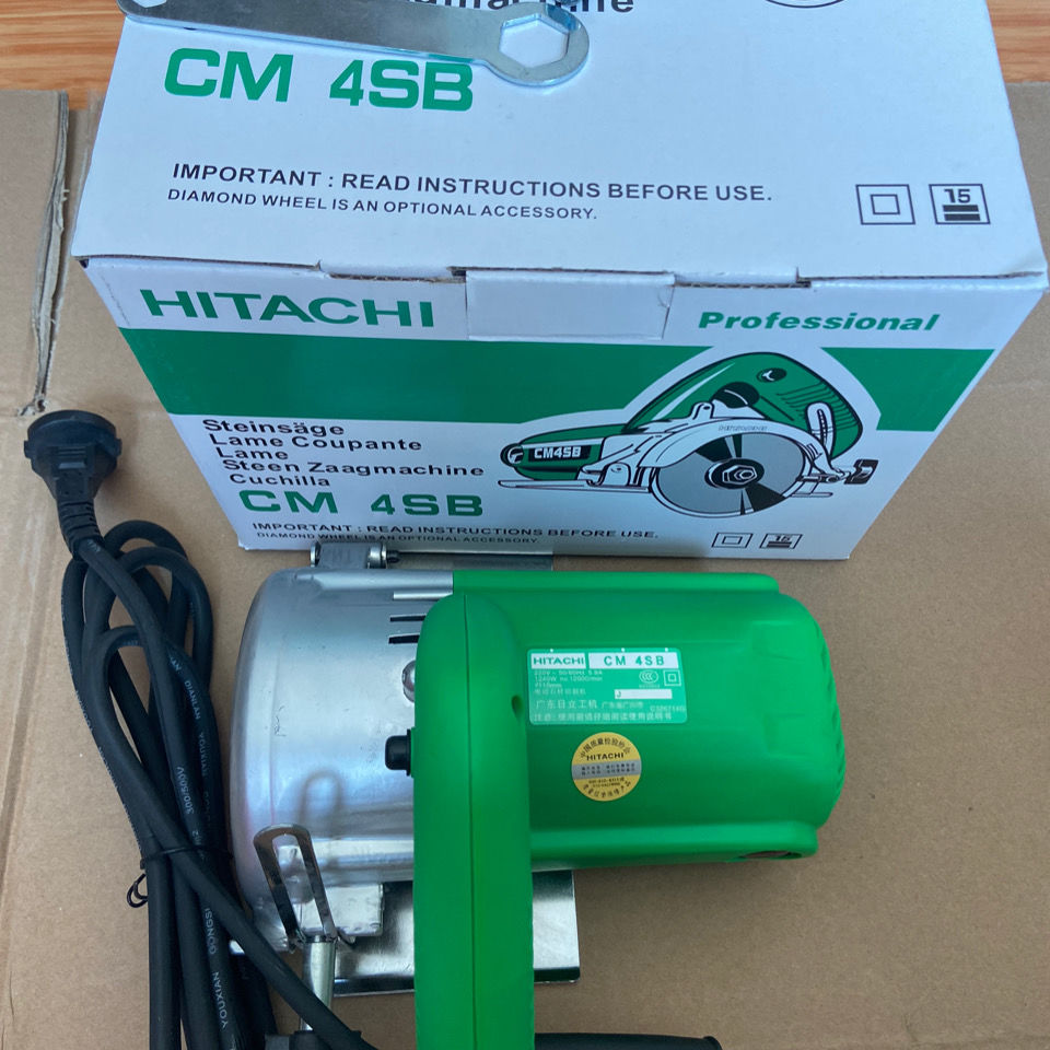 日立老款切割机cm4sb木材石材瓷砖开槽多功能家用云石机 日立切割机