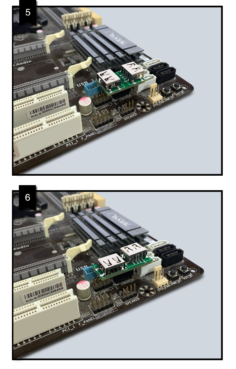 0扩展板9针usb主板内置usb接口加装蓝牙无线网卡加密狗 5号双口【图片