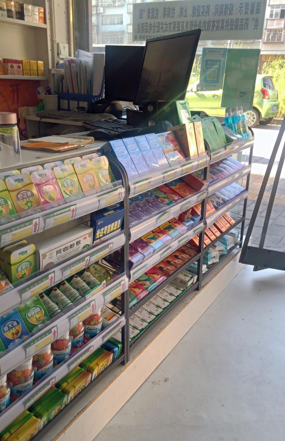 闪约小卖部货架收银吧台前展示架口香糖小货架超市小零食架便利店药店