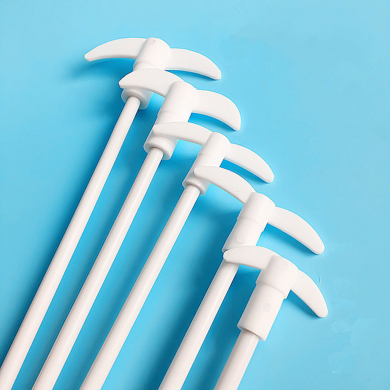 定制聚四氟乙烯搅拌桨 搅拌机搅拌棒两叶十字板式f4四氟套塞o型密封圈