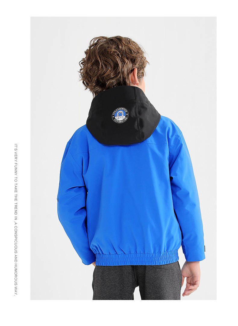 骆驼camel童装儿童冲锋衣三合一男童中大童可拆卸加绒女童冲锋衣橡皮