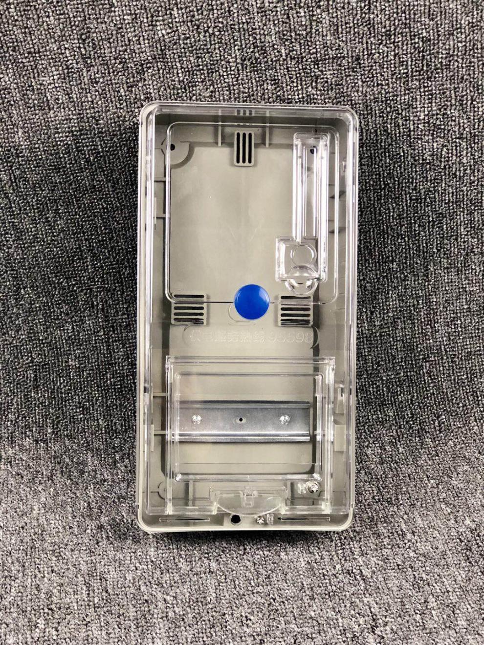 适用新款单相预付费插卡电表箱 pc透明家用电表箱 单相一户塑料电表箱
