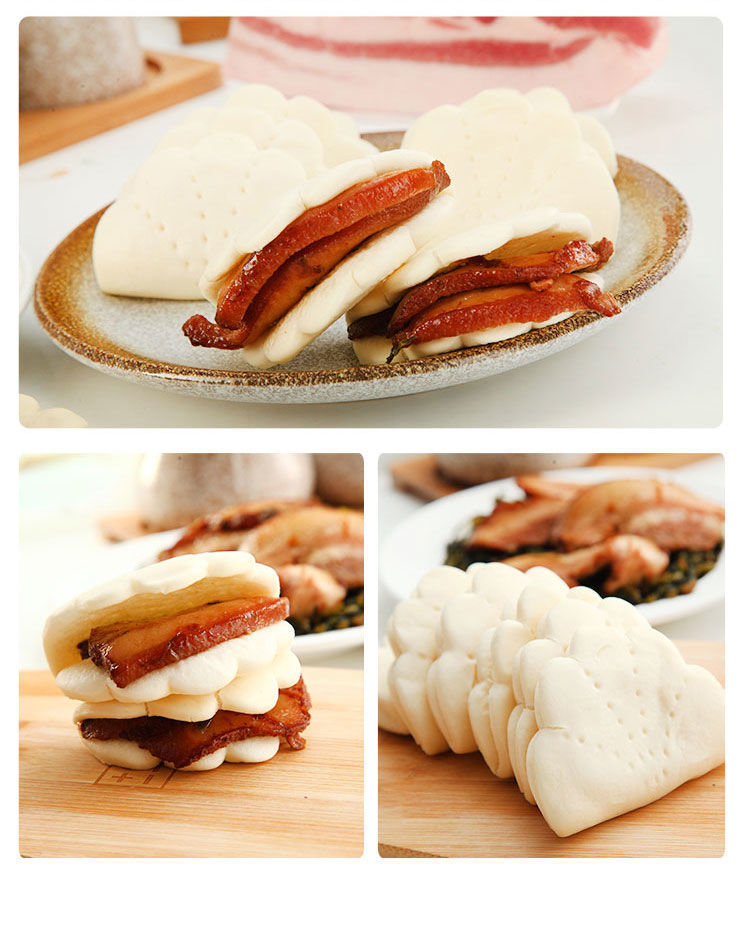 荷叶饼荷叶夹酒店半成品肉夹馍馒头方便影响早餐夹肉馍面食面点荷叶饼