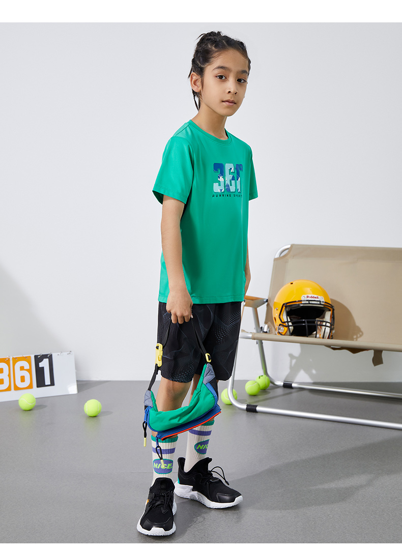 男童速干短裤儿童梭织五分裤2022年夏季新款中大童小学生透气休闲运动