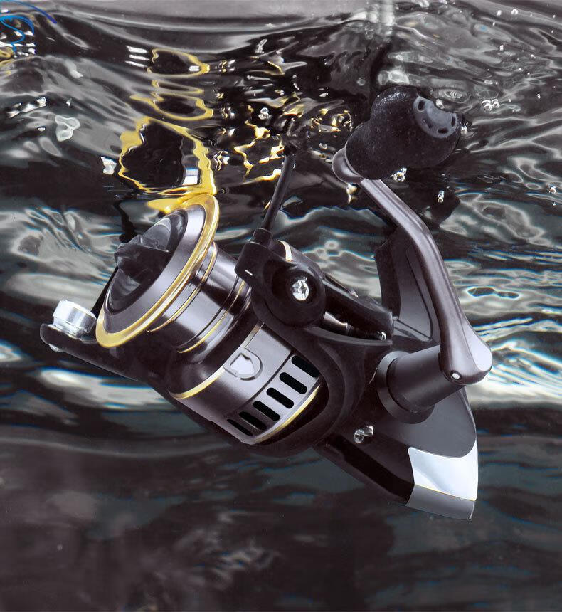 路亚纺车轮专用远投海杆轮5000日本无间隙渔轮全金属摇