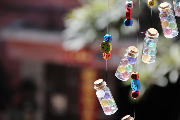 2022新款风铃制作材料风铃材料包木珠海洋宝宝许愿瓶幼儿园作业房地产