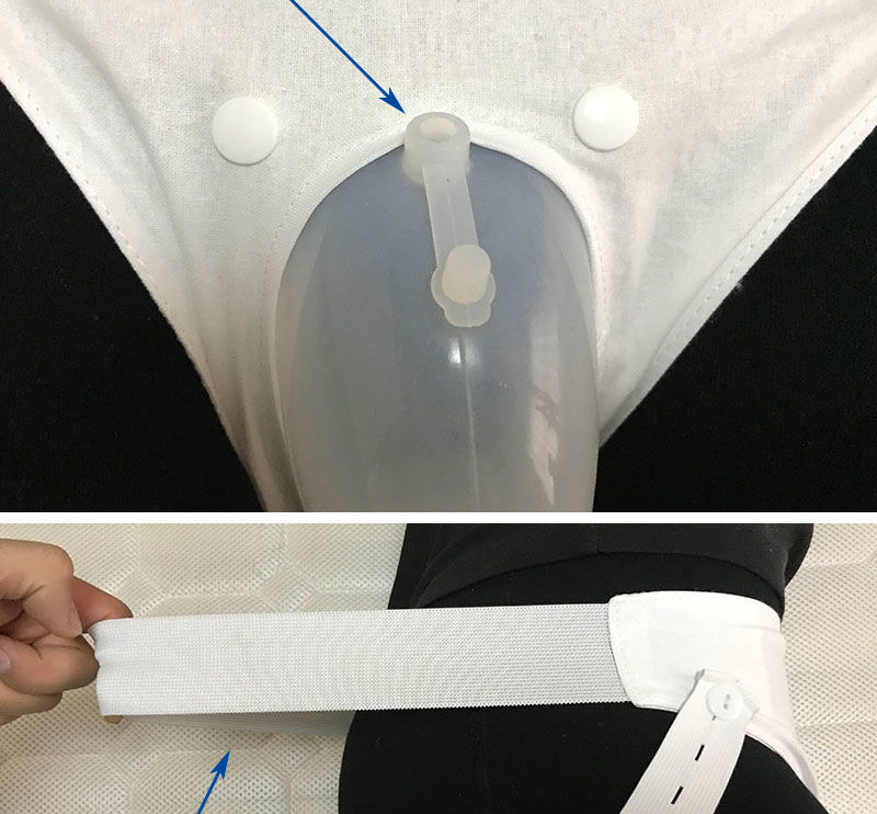 尿失禁病人接尿器男女士硅胶接尿器卧床老人小便器瘫痪病人老年用男士