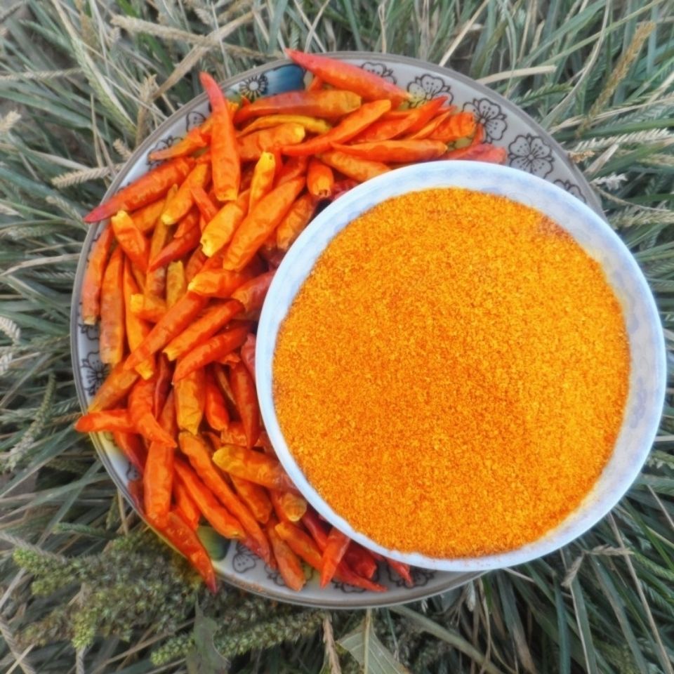 湖南特辣中辣香辣辣椒粉辣椒面野山椒朝天椒米辣黄辣椒粉炒菜烧烤 微