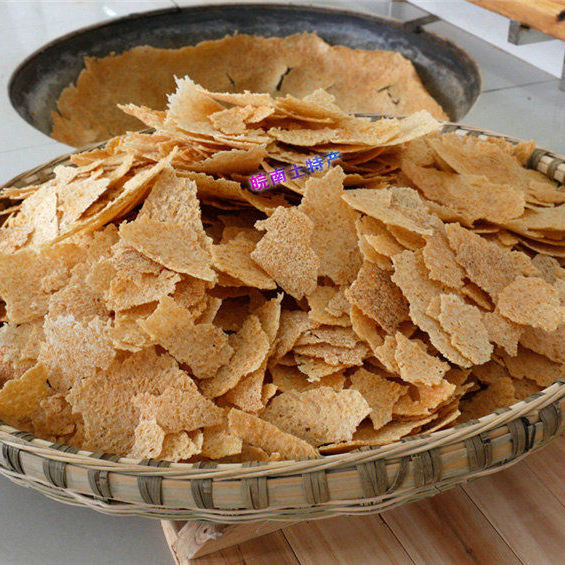 皖南泾县特产土灶柴火手工大锅锅巴400g原味非油炸无零食小吃 400克含