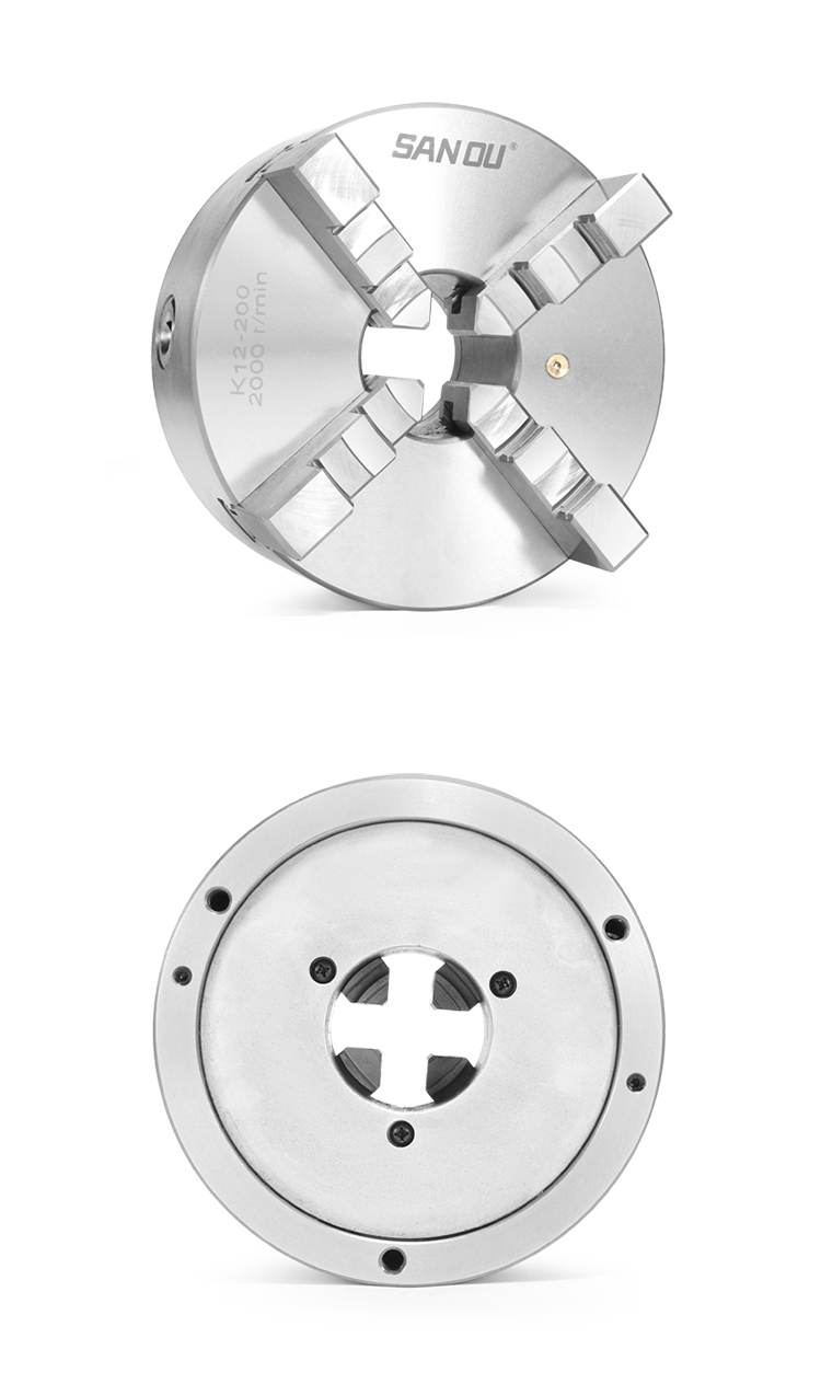 三欧 三鸥四爪自定心卡盘k12手动联动 80 100 125 160 200 250 30 三
