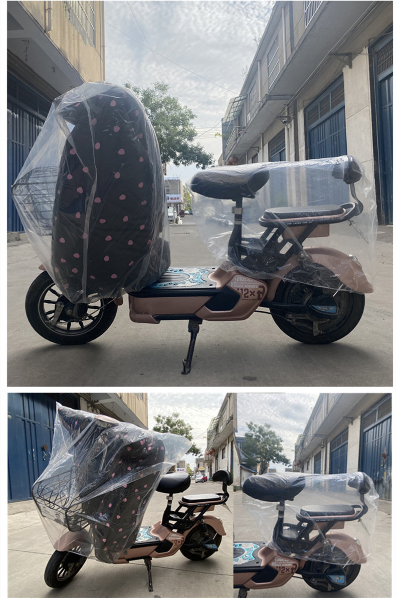 非一次性电动车防雨罩加厚塑料透明摩托车电瓶车踏板车防尘通用型