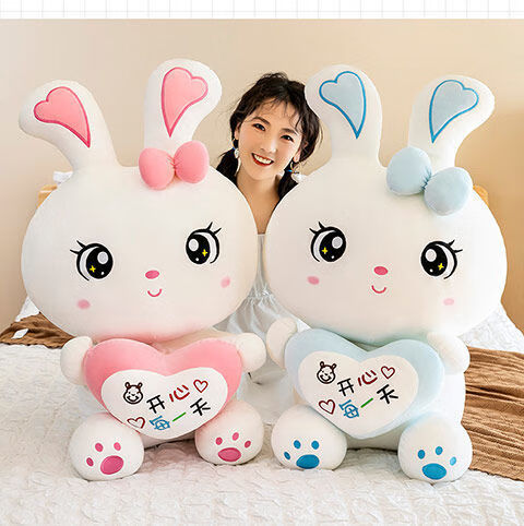 奇怪君可爱兔子玩偶布娃娃毛绒玩具玩偶小白兔抱枕情人
