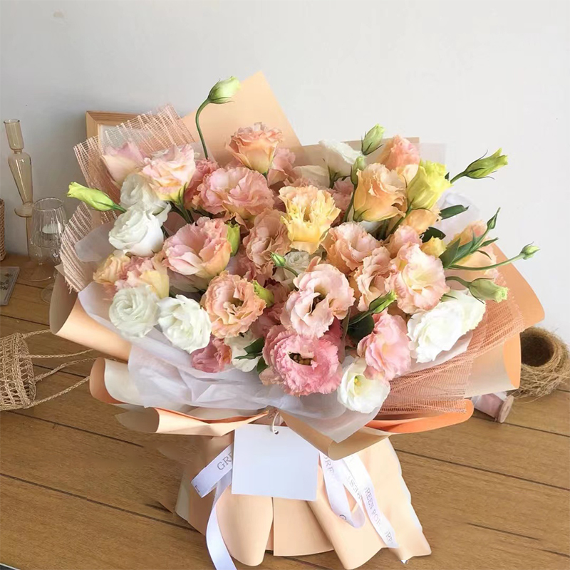 洋桔梗花束氛围感小众花束北京鲜花速递同城上海南京杭州生日送花 白