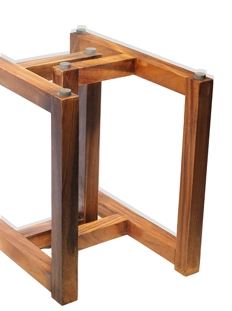 惢琪桌腿支架实木工字支架胡桃木大板茶餐桌腿配套桌脚架定制桌子腿